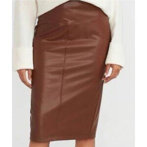 NWT - High-waisted Faux Leather Pencil Skirt